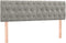 vidaXL - Hoofdborden - 2 - st - 72x7x78/88 - cm - fluweel - lichtgrijs