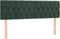 vidaXL - Hoofdborden - 2 - st - 72x7x78/88 - cm - fluweel - donkergroen