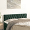 vidaXL - Hoofdborden - 2 - st - 72x7x78/88 - cm - fluweel - donkergroen