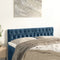 vidaXL - Hoofdborden - 2 - st - 72x7x78/88 - cm - fluweel - donkerblauw
