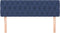 vidaXL - Hoofdborden - 2 - st - 72x7x78/88 - cm - stof - blauw