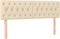 vidaXL - Hoofdborden - 2 - st - 72x7x78/88 - cm - stof - crèmekleurig