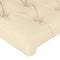 vidaXL - Hoofdborden - 2 - st - 72x7x78/88 - cm - stof - crèmekleurig