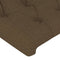 vidaXL - Hoofdborden - 2 - st - 72x7x78/88 - cm - stof - donkerbruin