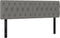 vidaXL - Hoofdborden - 2 - st - 72x7x78/88 - cm - stof - donkergrijs