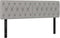 vidaXL - Hoofdborden - 2 - st - 72x7x78/88 - cm - stof - lichtgrijs