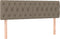 vidaXL - Hoofdborden - 2 - st - 72x7x78/88 - cm - stof - taupe