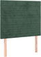 vidaXL-Hoofdborden-2-st-80x5x78/88-cm-fluweel-donkergroen