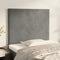 vidaXL - Hoofdborden - 2 - st - 80x5x78/88 - cm - fluweel - lichtgrijs