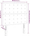 vidaXL - Hoofdborden - 2 - st - 80x5x78/88 - cm - fluweel - lichtgrijs
