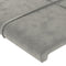 vidaXL - Hoofdborden - 2 - st - 80x5x78/88 - cm - fluweel - lichtgrijs