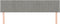 vidaXL - Hoofdborden - 2 - st - 80x5x78/88 - cm - fluweel - lichtgrijs