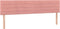 vidaXL - Hoofdborden - 2 - st - 80x5x78/88 - cm - fluweel - roze
