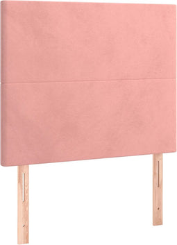 vidaXL - Hoofdborden - 2 - st - 80x5x78/88 - cm - fluweel - roze