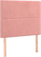 vidaXL - Hoofdborden - 2 - st - 80x5x78/88 - cm - fluweel - roze