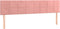 vidaXL - Hoofdborden - 2 - st - 80x5x78/88 - cm - fluweel - roze