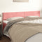 vidaXL - Hoofdborden - 2 - st - 80x5x78/88 - cm - fluweel - roze