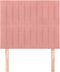 vidaXL - Hoofdborden - 2 - st - 80x5x78/88 - cm - fluweel - roze