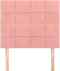 vidaXL - Hoofdborden - 2 - st - 80x5x78/88 - cm - fluweel - roze