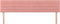 vidaXL - Hoofdborden - 2 - st - 80x5x78/88 - cm - fluweel - roze