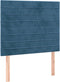 vidaXL - Hoofdborden - 2 - st - 80x5x78/88 - cm - fluweel - donkerblauw