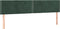 vidaXL - Hoofdborden - 2 - st - 80x5x78/88 - cm - fluweel - donkergroen