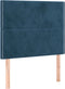 vidaXL - Hoofdborden - 2 - st - 80x5x78/88 - cm - fluweel - donkerblauw