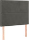 vidaXL - Hoofdborden - 2 - st - 80x5x78/88 - cm - fluweel - donkergrijs
