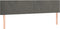 vidaXL - Hoofdborden - 2 - st - 80x5x78/88 - cm - fluweel - donkergrijs