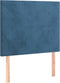vidaXL - Hoofdborden - 2 - st - 80x5x78/88 - cm - fluweel - donkerblauw
