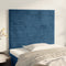 vidaXL - Hoofdborden - 2 - st - 80x5x78/88 - cm - fluweel - donkerblauw