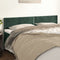 vidaXL - Hoofdborden - 2 - st - 80x5x78/88 - cm - fluweel - donkergroen