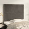 vidaXL - Hoofdborden - 2 - st - 80x5x78/88 - cm - fluweel - donkergrijs