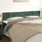 vidaXL - Hoofdborden - 2 - st - 80x5x78/88 - cm - fluweel - donkergroen
