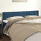 vidaXL - Hoofdborden - 2 - st - 80x5x78/88 - cm - fluweel - donkerblauw
