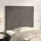 vidaXL - Hoofdborden - 2 - st - 80x5x78/88 - cm - fluweel - donkergrijs