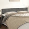 vidaXL - Hoofdborden - 2 - st - 80x5x78/88 - cm - fluweel - donkergrijs