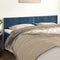 vidaXL - Hoofdborden - 2 - st - 80x5x78/88 - cm - fluweel - donkerblauw