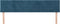 vidaXL - Hoofdborden - 2 - st - 80x5x78/88 - cm - fluweel - donkerblauw