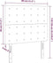 vidaXL - Hoofdborden - 2 - st - 80x5x78/88 - cm - fluweel - donkergroen
