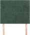 vidaXL - Hoofdborden - 2 - st - 80x5x78/88 - cm - fluweel - donkergroen