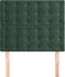 vidaXL - Hoofdborden - 2 - st - 80x5x78/88 - cm - fluweel - donkergroen