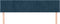 vidaXL - Hoofdborden - 2 - st - 80x5x78/88 - cm - fluweel - donkerblauw