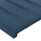 vidaXL - Hoofdborden - 2 - st - 80x5x78/88 - cm - fluweel - donkerblauw