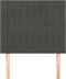 vidaXL - Hoofdborden - 2 - st - 80x5x78/88 - cm - fluweel - donkergrijs