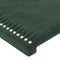 vidaXL - Hoofdborden - 2 - st - 80x5x78/88 - cm - fluweel - donkergroen