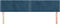 vidaXL - Hoofdborden - 2 - st - 80x5x78/88 - cm - fluweel - donkerblauw