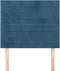 vidaXL - Hoofdborden - 2 - st - 80x5x78/88 - cm - fluweel - donkerblauw
