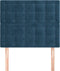 vidaXL - Hoofdborden - 2 - st - 80x5x78/88 - cm - fluweel - donkerblauw