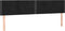 vidaXL - Hoofdborden - 2 - st - 80x5x78/88 - cm - fluweel - zwart